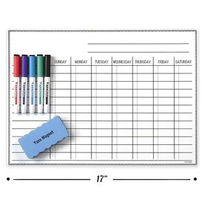 MAGNETIC CHORE CHART (eraser and markers not included)